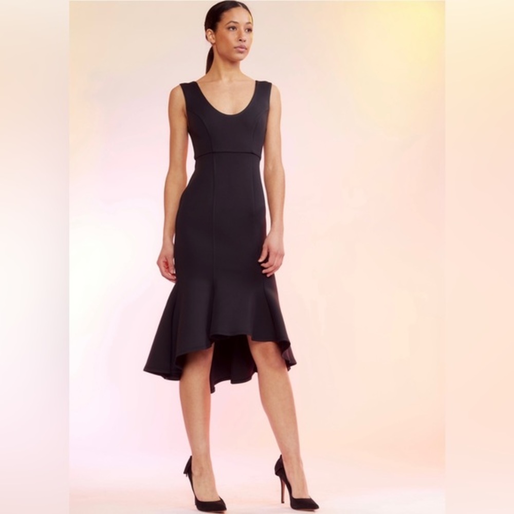 Cynthia Rowley Bonded Mermaid Dress - Size 6 - Black -‎ NWT - Spandex - Cocktail - Picture 2 of 7